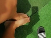 Beautiful dick and fetish in swimming pool