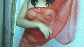 Asian webcam girl with massive tits and pretty face gives me erotic dance