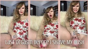 Last Orgasm Before I Shave My Bush - Dessa Cado - Hairy Pussy - Masturbation - Solo Female