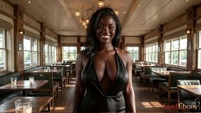 couldn t pay the bill at the restaurant, so the white manager made this ebony beauty pay under the table