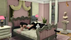 Sims 4 Superman is having sex with Wonder Woman