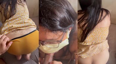 cute asian gives me sloppy blowjob (grabe sumubo basang basa ng laway)