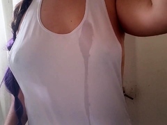 Wet T-Shirt What Would You Do to My Big Boobs?