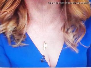 Sarah Jane Mee Sky News more jiggling cleavage