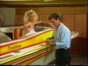 Rich man&#039;s inviting his lady friend aboard his boat