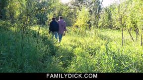 Tiny teen Austin Xanders gets raw breeding in nature