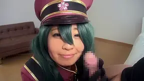 Army Officer Cosplay Sexy Blowjob - CosplayInJapan