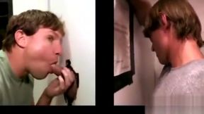 Straight guy duped into gay suckoff at gloryhole