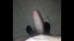 Chubby boy playing with his dick