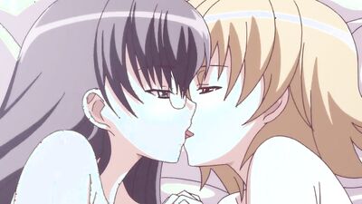 Watch these anime babes with massive knockers get intimate and wild in lesbian lovemaking