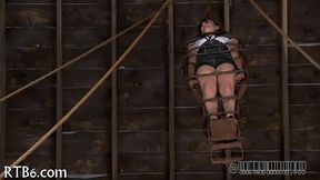Bondage enthusiast bound and tickled