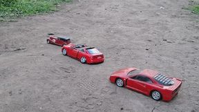 part 1. mom trample and crushing liitle boy toycars in sandal