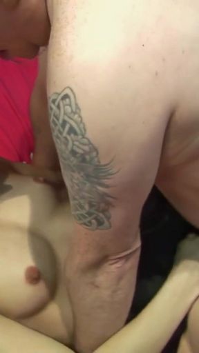 Thrilling moment from &quot;Larger and smaller bodied amateurs gangbang&quot;