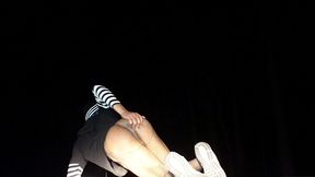 femboy rips fishets twerk & cums swallowing big didlo...