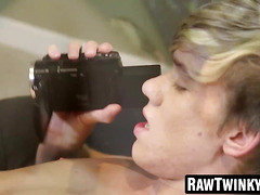 RawTwinkys.com - Horny twink fucked while spraying warm cum