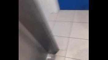 Public toilet piss play