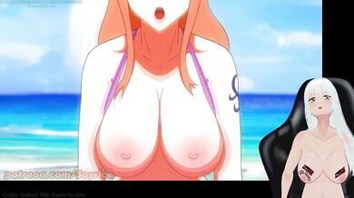 Nami loves fucking on the beach