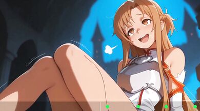 Asuna Yuuki destroyed by cock hero HFO JOI anime hentai