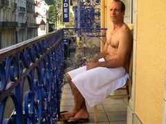 daddy on balcony