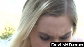 Hot teen passionately enjoys her new black stepdad and takes him deeply