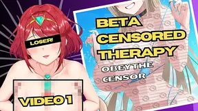 Censored anime mistress teaches loser to obey in Therapy Episode 1