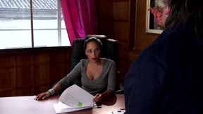 Tattooed Latina Slut in MMF-dp with Deepthroat