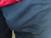 Big Mexican cock throbbing during hangout in Griffith Park