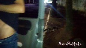 nanabukkake - os estranhos fizeram fila na rua para eu chupar e gozarem na minha boca