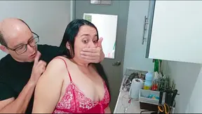 Old man bonks stepdaughter in kitchen 4K