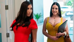 Dark-haired hotties Angela White and Gianna Dior are getting fucked