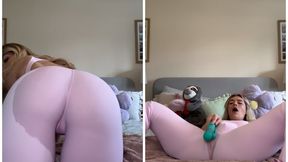 Wet Leggings Review using a Vibrator