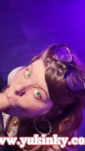 Gloryhole, Big Gets Her Mouth Filled with Cum