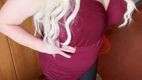 cupkcindy Cindy and sexy red top showing off her Cup k blonde German sexy curves huge tits big tits