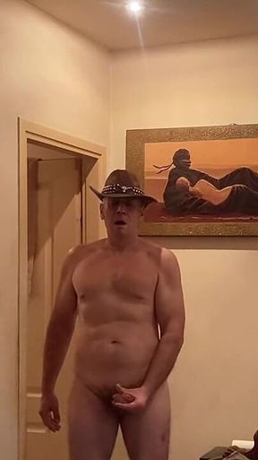 A Lonely Cowboy Masturbating