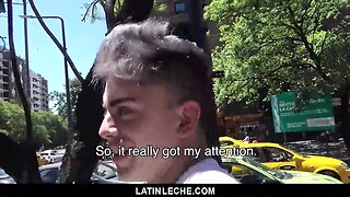 First time latin leche: hot twunk gets plowed by cameramans big dick in bareback anal adventure