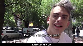 First time latin leche: hot twunk gets plowed by cameramans big dick in bareback anal adventure