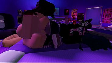 Slutty fan takes mt fat white futa cock (ROBLOX)