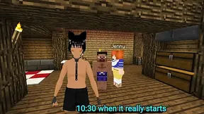 Minecraft Jenny gets a sloppy BJ from Nami