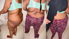 saudi beautiful big ass & huge tits bbw hot stepsister brapanty & hijab wear & want fuck from stepcousin