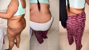 saudi beautiful big ass & huge tits bbw hot stepsister brapanty & hijab wear & want fuck from stepcousin