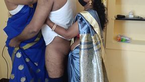 Housewife and Maid Threesome in Living Room