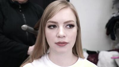 Isaiah Maxwell hits Dolly Leigh's shaved pussy really hard with his cock