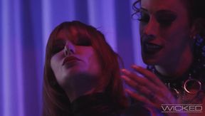 Black Widow's sloppy blowjob turns into drilling and ass worship