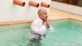 Hunk Alan Vicenzo endures breeding with Emir Boscatto and Gustavo Cruz