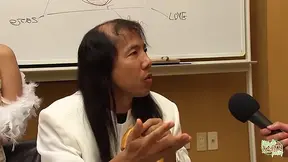 Hot Asian chick gets a surprise fellatio and more at cult gathering