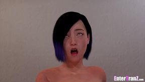 double feature - a mean athlete and a frustrated stepfather pounds his futa step daughter