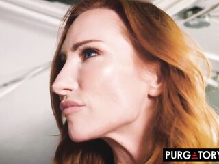 Large tit redhead mother I'd like to fuck screws some other customer at her laundromat