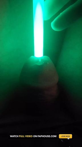 Sounding with a Glowstick in My Pisshole
