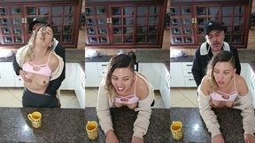 my stepfather loves to surprise me.