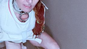 Medical Straitjacket Confinement & Custom Steel Locking Chastity Focus